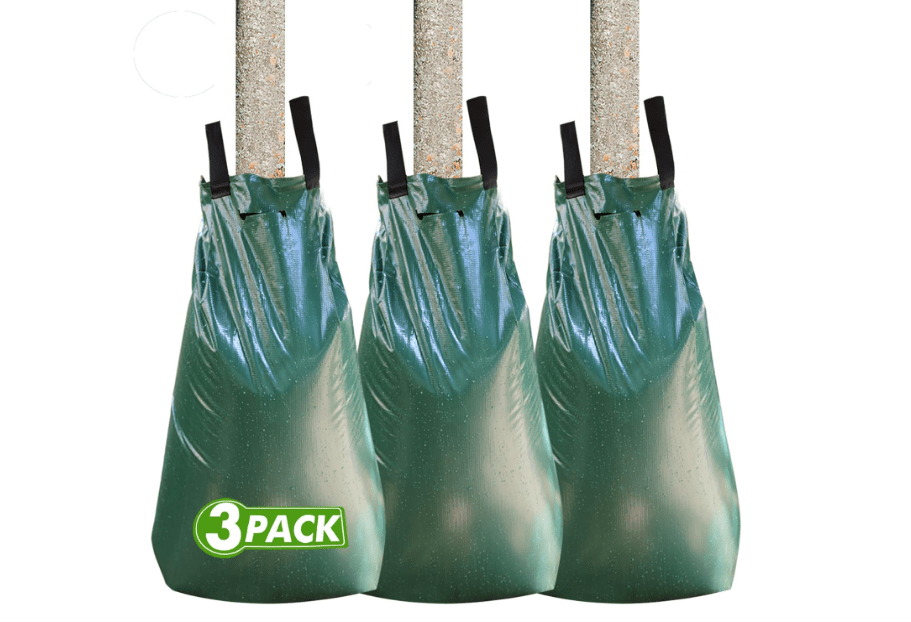 Remiawy Tree Watering Bag, 20 Gallon Slow Release Watering Bag for Trees, Irrigation Bag Made of Durable PVC Material with Zipper (3 Pack 5-8 Hours Releasing Time) 