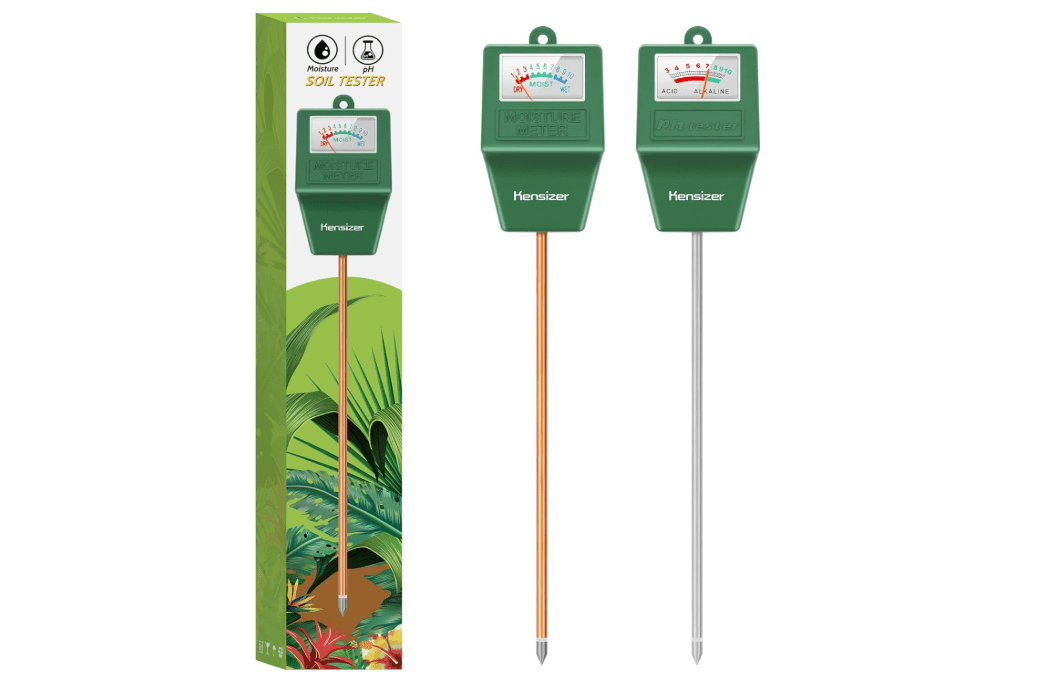 Kensizer Soil Tester, Soil Moisture/pH Meter, Gardening Farm Lawn Test Kit Tool, Digital Plant Probe, Water Hydrometer for Indoor Outdoor, No Battery Required 