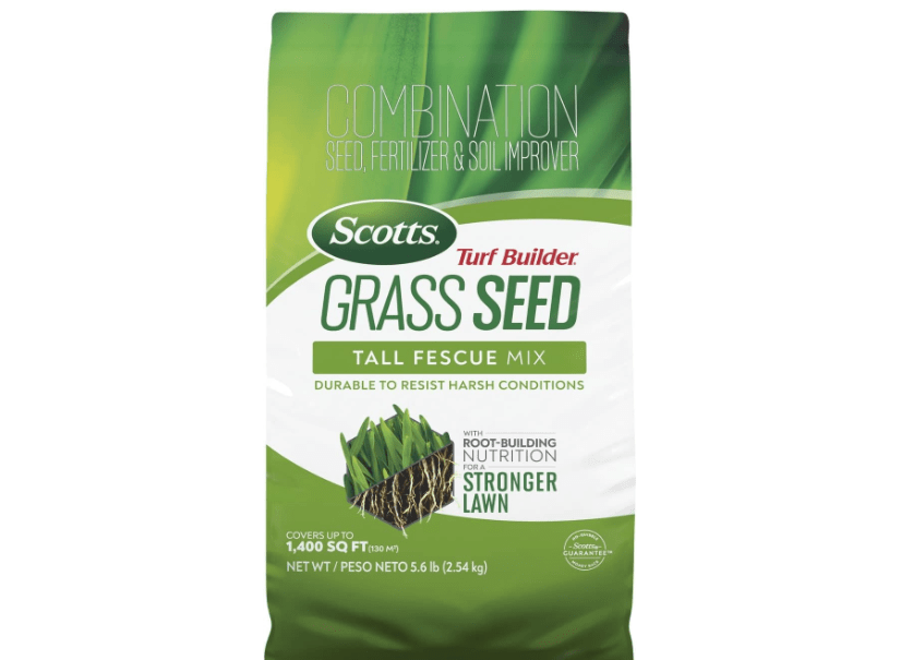
Scotts Turf Builder Grass Seed Tall Fescue Mix with Fertilizer and Soil Improver, Resists Harsh Conditions