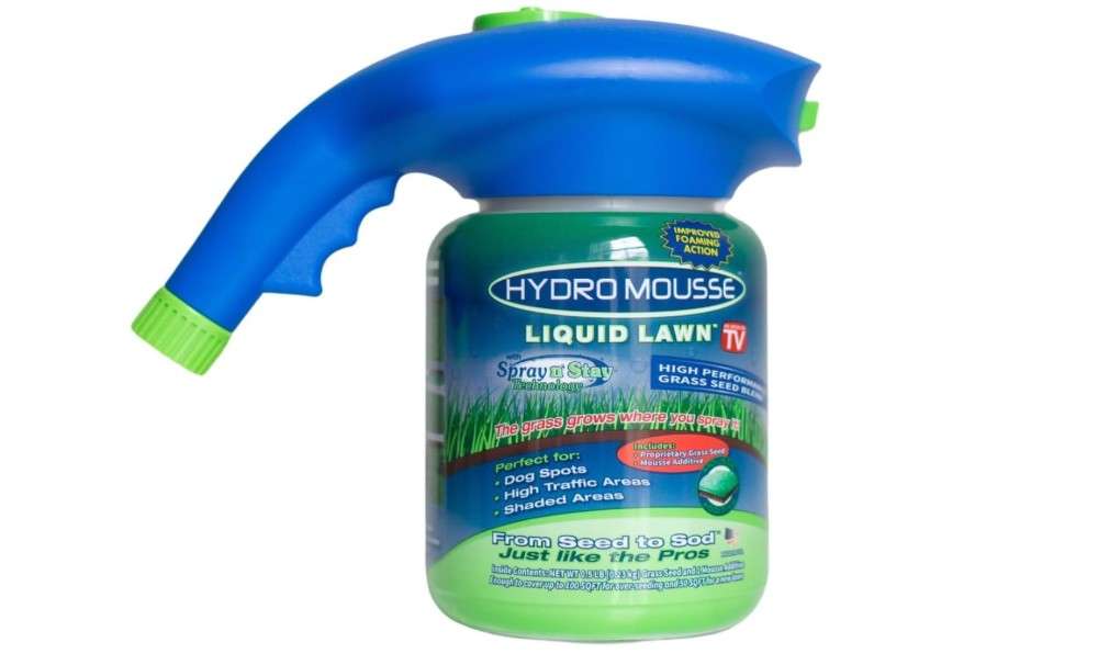 Hydro Mousse Liquid Lawn System – Grass Seed Spray Kit for Spot Repair & Full Lawn Seeding – Easy-to-Use Lawn Patch Solution for All Grass Types