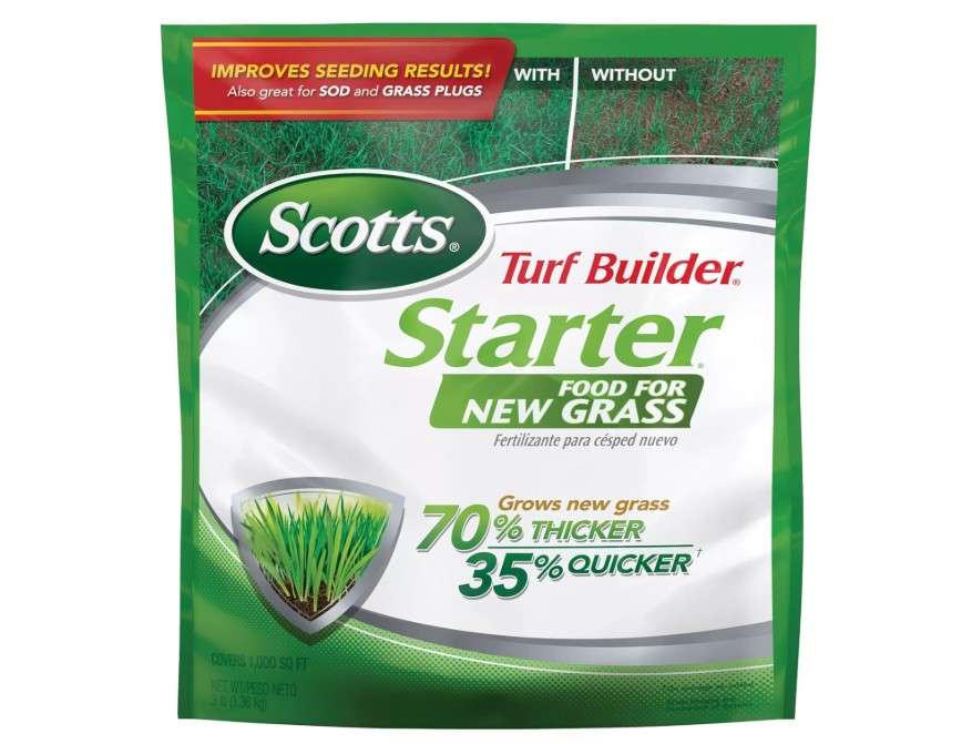 
Scotts Turf Builder Starter Fertilizer for New Grass, Use When Planting Seed, 1,000 sq. ft., 3 lbs.