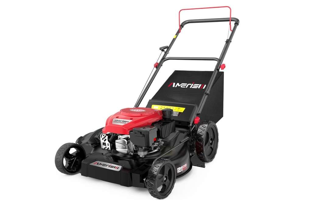  AMERISUN Gas Lawn Mower, 21" with 144cc 4-Cycle OHV Engine 3-in-1 Walk-Behind Push Lawn Mower (AV8621P1)