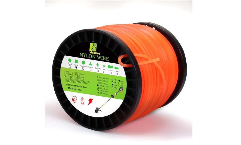  VIABRICO 105 Trimmer Line Square Weed Wacker String .105-Inch-by-330-ft, Weed Eater String, Premium Nylon Universal 2.2LB