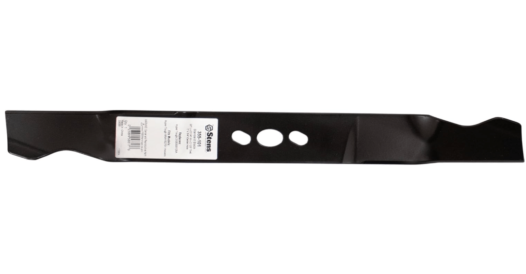
Stens 355-101 Standard Blade Compatible with/Replacement for Hyper Tough MNA152701 mowers 2105300125A 20" Length, 0.125" Thickness, 2 1/4" Width
