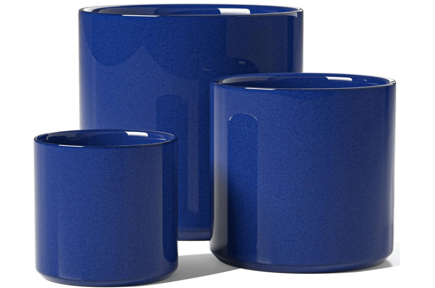 LE TAUCI Ceramic Plant Pots (Set of 3, 10+8+6 Inch)