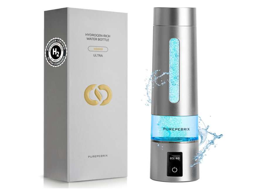 
Hydrogen Water Bottle Generator - Up to 8100 PPB | Certified H2 Generator-Portable Alkaline Water Pitcher | 3 Hydrogen Modes| Platinum-Iridium Catalyst