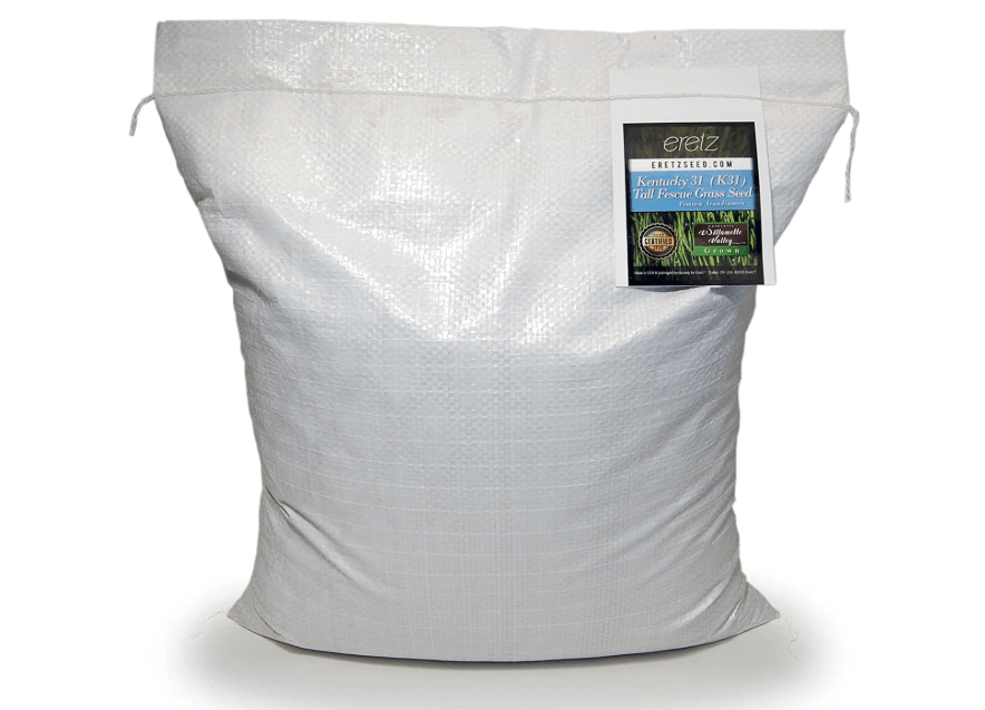 Kentucky 31 K31 Tall Fescue Grass Seed by Eretz - Choose Size! State Certified, No fillers, No Weed or Other Crop Seeds (10lbs)
