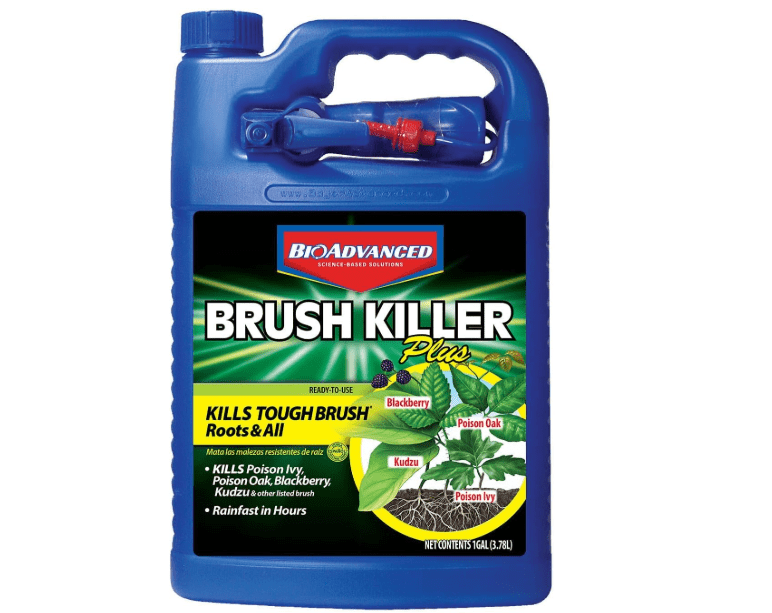 BioAdvanced Brush Killer Plus, Ready-to-Use Weed Killer Sprayer, 1 Gal â€“ Kills Tough Brush Roots & Poison Ivy