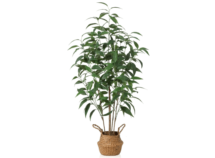 
Ferrgoal Artificial Eucalyptus Tree,4Ft Tree Fake Plant in Pot for Home and Office Decor,Potted Faux Plants Tall Artificial Trees for Indoor, Outdoor