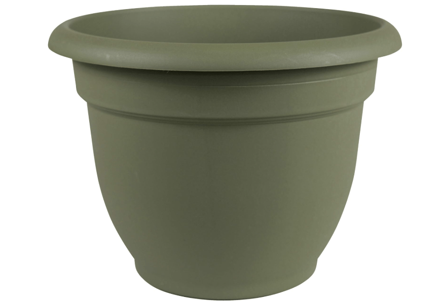 
Bloem Ariana Pot Planter: 16" - Living Green - Durable Resin Pot, for Indoor and Outdoor Use, Gardening, Self Watering Disk Included, 6 Gallon Capacity