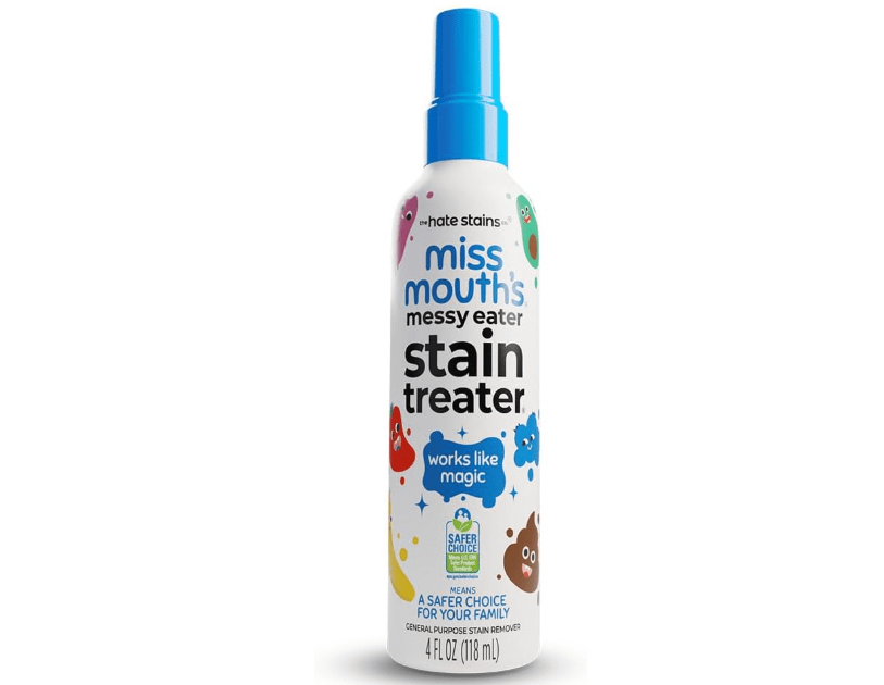 
Miss Mouth's Messy Eater Stain Treater Spray - 4oz Stain Remover - Newborn & Baby Essentials - No Dry Cleaning Food, Grease, Coffee Off Laundry
