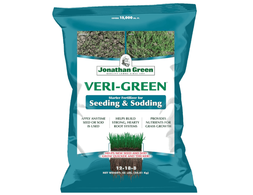
Jonathan Green (16008) Veri-Green Starter Fertilizer for Seeding & Sodding - 12-18-8 Starter Lawn Fertilizer (15,000 Sq.