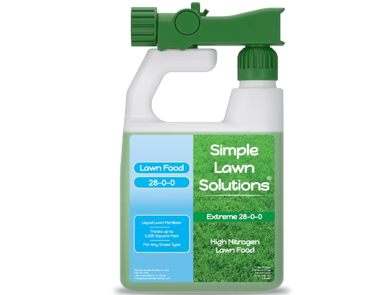 
Maximum Green & Growth Fertilizer High Nitrogen 28-0-0 Liquid Lawn Food Spray Spring & Summer- Any Grass Type- Simple Lawn Solutions - Concentrated
