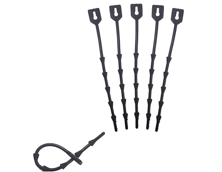  Orchard Innovations Adjustable, Reusable Plant Ties, Pack of 100 | Gentle on Plants | UV-Resistant for Long-Life | 17 cm (6.7 inch) Length (17)