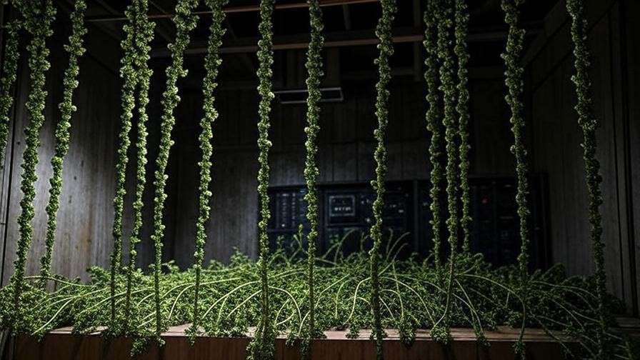 "Watermelon Burst branches drying in a ventilated room." 