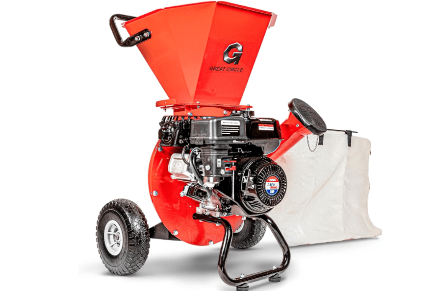 
GreatCircleUSA Wood Chipper Shredder Mulcher Heavy Duty Gas Powered 3 in 1 Multi-Function 3" Inch Max Wood Diameter Capacity EPA/CARB Certified Aids i