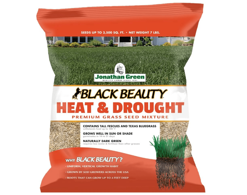  Jonathan Green (10515) Black Beauty Heat & Drought Resistant Grass Seed - Cool Season Lawn Seed 