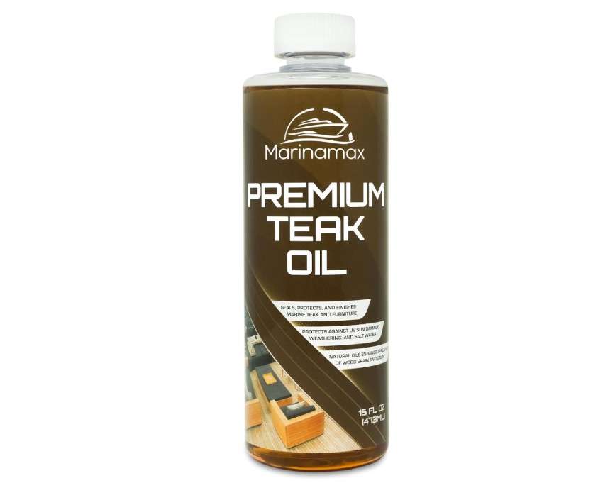  Premium Teak Oil 16 Oz | Wood Oil, Preserver, Stain, Sealer, and Protector | Great for Teak Furniture and Boat and Marine Interior Teak Wood