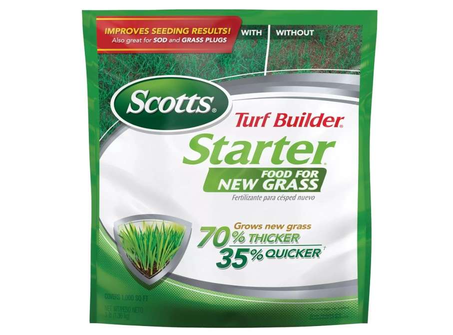 Scotts Turf Builder Starter Fertilizer for New Grass, Use When Planting Seed, 1,000 sq. ft., 3 lbs.