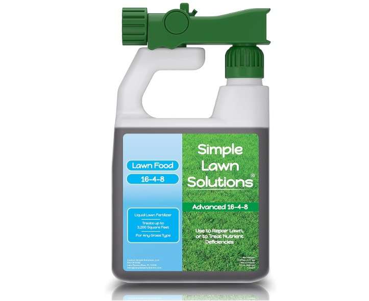
Advanced 16-4-8 Balanced NPK - Lawn Food Quality Liquid Fertilizer - Spring & Summer Concentrated Spray - Any Grass Type - Simple Lawn Solutions (32 Ounce)