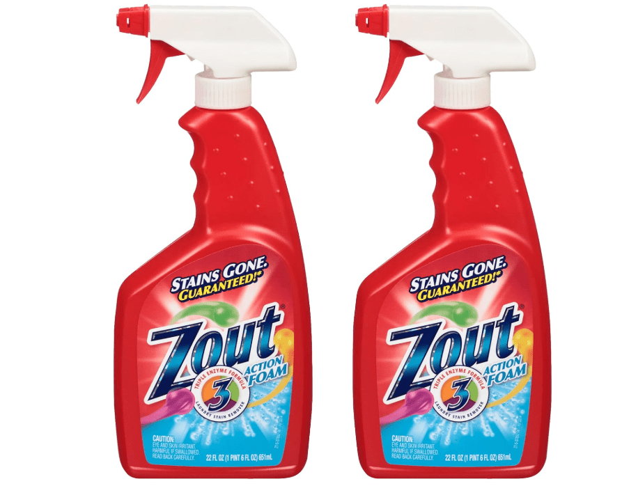 
Zout Laundry Stain Remover Spray, Triple Enzyme Formula, 22 Ounce Bottles, 2-Pack
