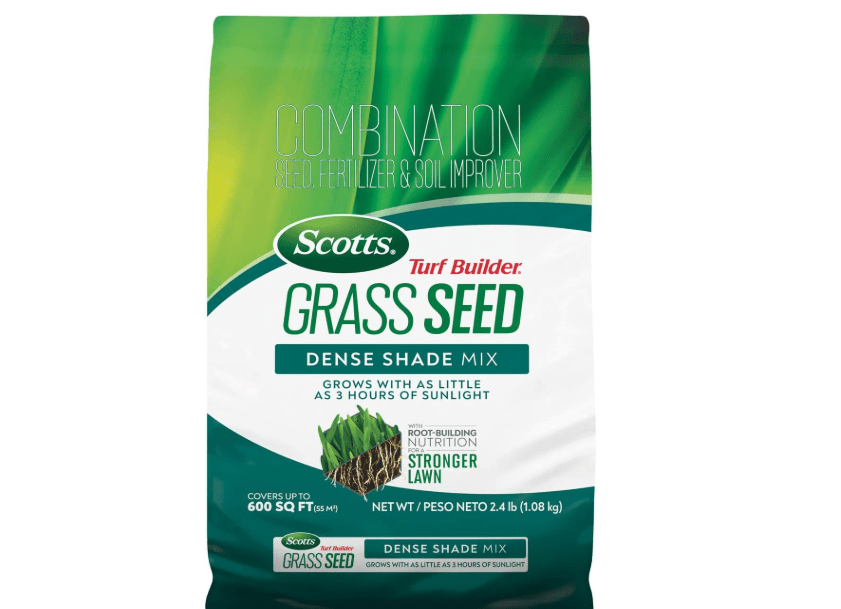 
Scotts Turf Builder Grass Seed Dense Shade Mix with Fertilizer and Soil Improver, Grows With Little Sunlight, 2.4 lbs.