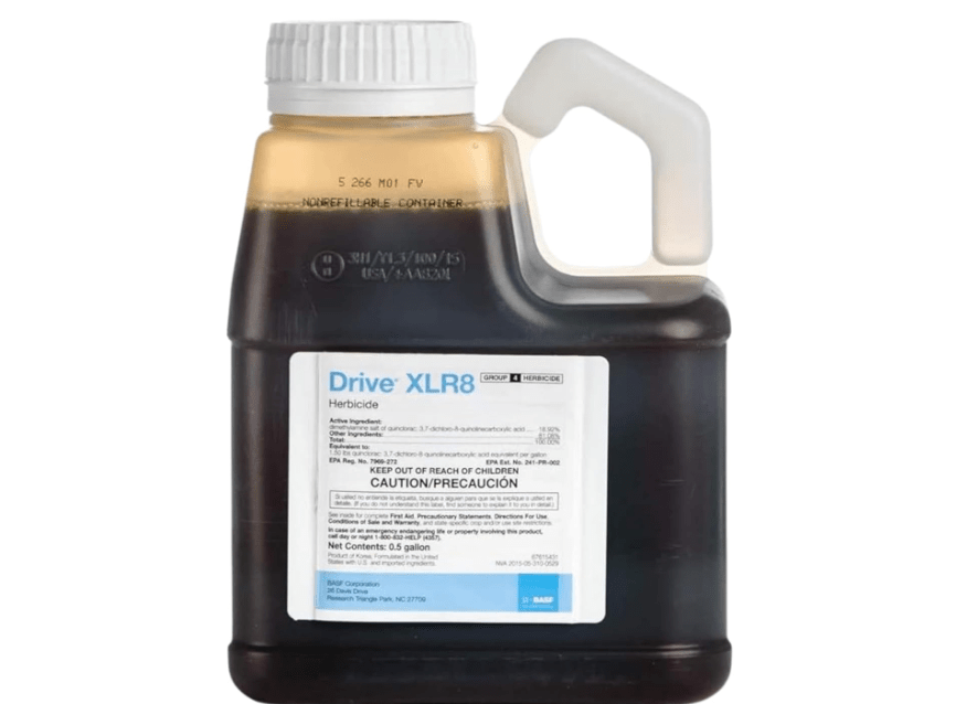 
BASF Drive XLR8 Crabgrass Killer for Lawn & Turf, Post Emergent Grassy & Broadleaf Weed Control, Active Ingredient Quinclorac, 30 Day Residual