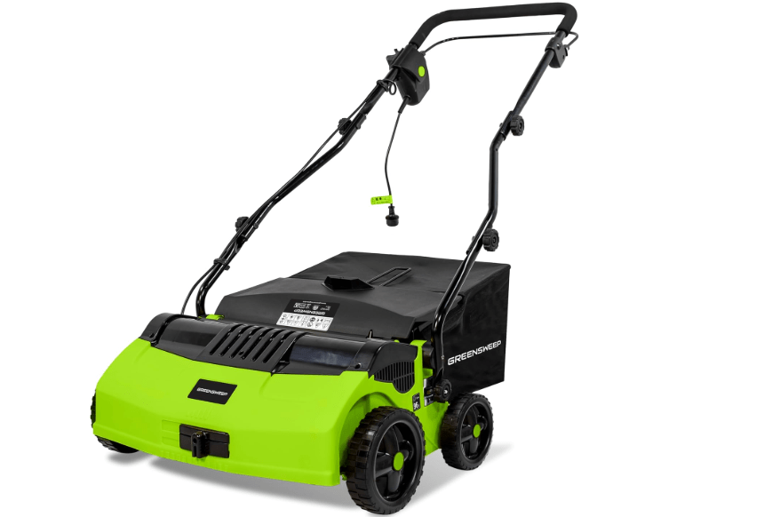 
RGS Living GreenSweep V2 | Artificial Grass Electric Sweeper Rake Vacuum 45L Collection Bag, 5 Adjustable Heights, Foldable Handle