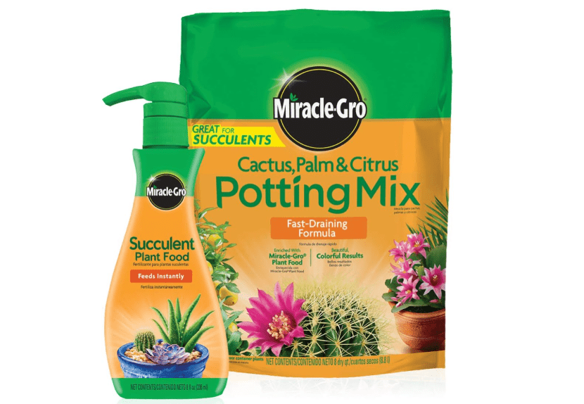 
Miracle-Gro Cactus, Palm & Citrus Potting Mix and Succulent Plant Food - Bundle of Potting Soil (8 qt.) and Liquid Plant Food (8 oz.) for Growing and