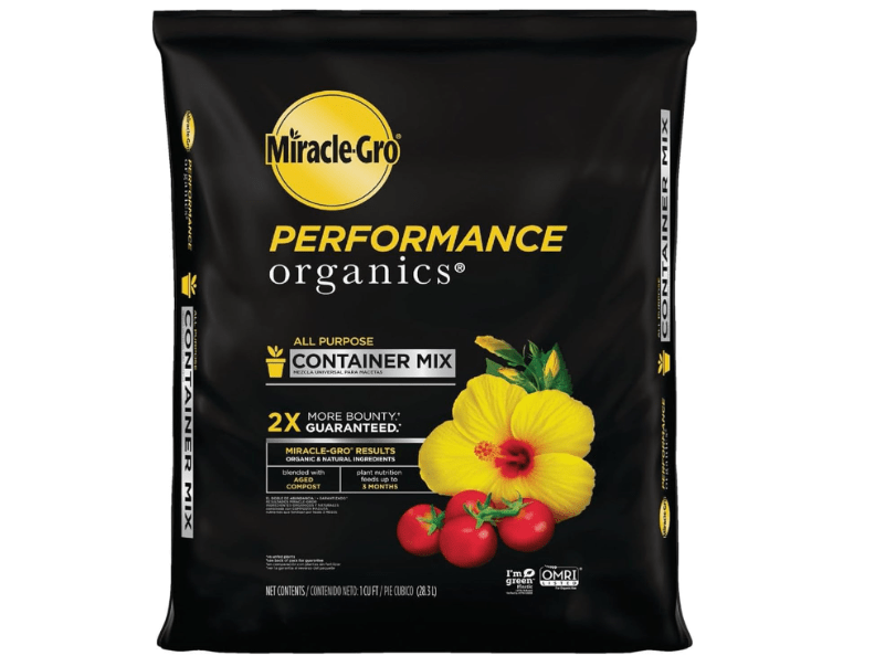 
Miracle-Gro Performance Organics All Purpose Container Mix - Organic and Natural Plant Soil, Feed for Up to 3 Months, For Vegetables, Flowers, and Herbs