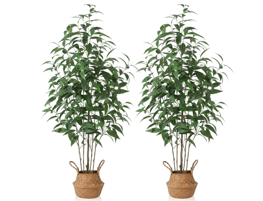 
Ferrgoal Artificial Eucalyptus Tree,5Ft Tree Fake Plant in Pot for Home and Office Decor,Potted Faux Plants Tall Artificial Trees for Indoor, Outdoor
