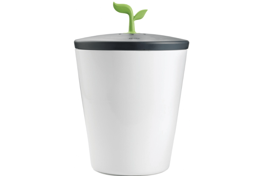  Chef'n 401-420-120 EcoCrock Counter Compost Bin Black and White