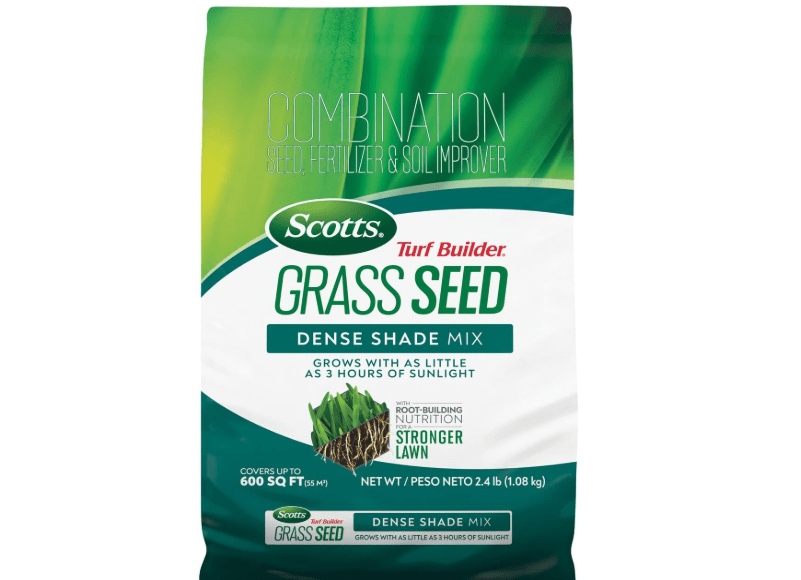 
Scotts Turf Builder Grass Seed Dense Shade Mix with Fertilizer and Soil Improver, Grows With Little Sunlight, 2.4 lbs.