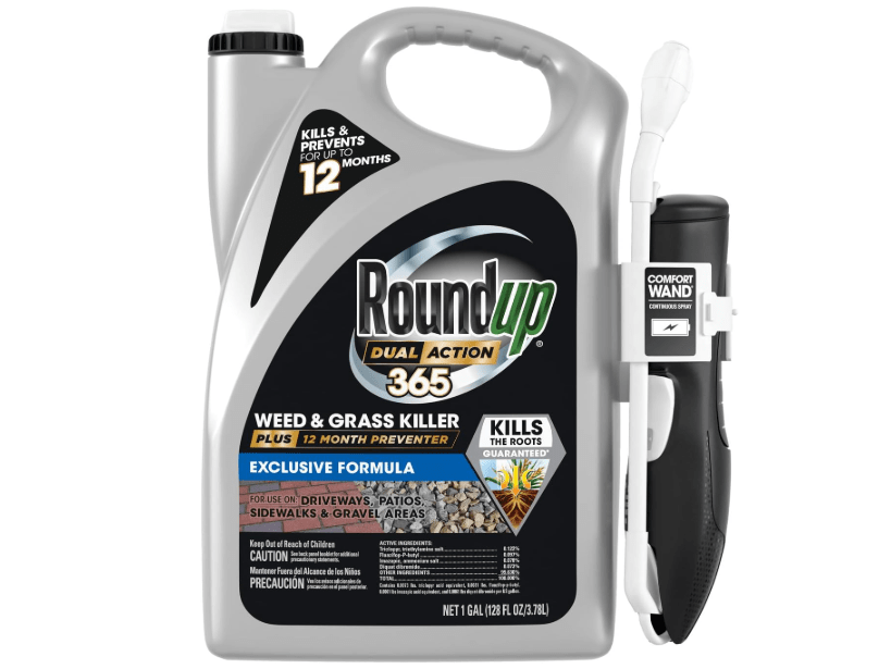 
Roundup Dual Action 365 Weed & Grass Killer Plus 12 Month Preventer with Comfort Wand, Kills & Prevents for up to 1 Year