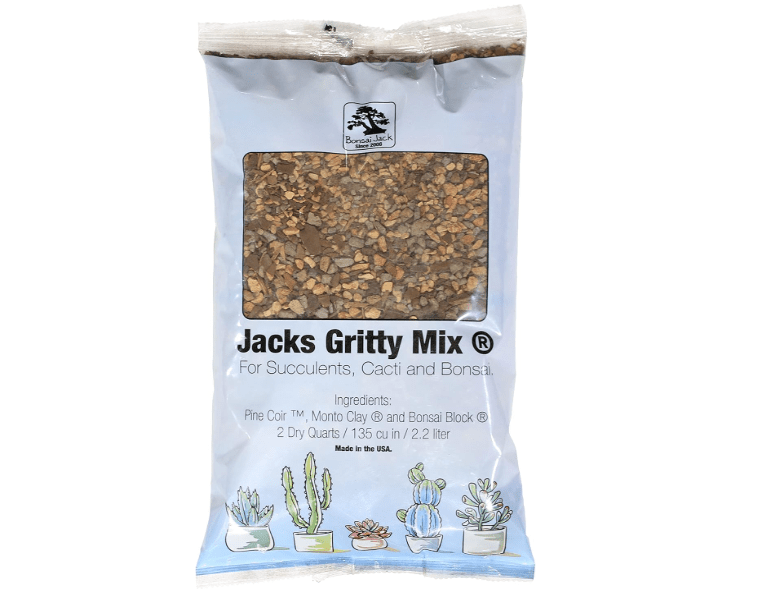 
Bonsai Jack Succulent, Cactus and Bonsai Soil - Jacks Gritty Mix - 2 Quarts – Fast Draining – Fight Root Rot – Optimized pH