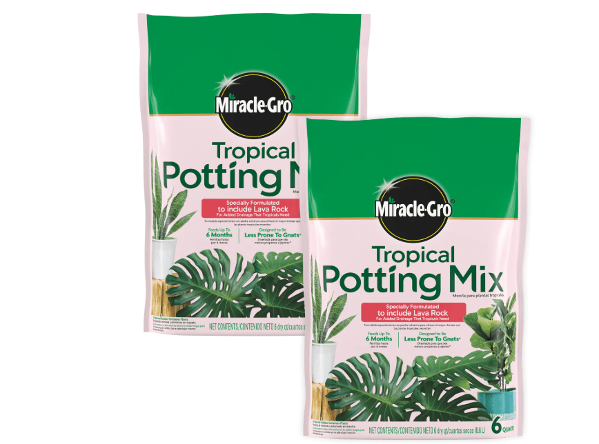  Miracle-Gro Tropical Potting Mix - Growing Media for Tropical Plants Living in Indoor and Outdoor Containers