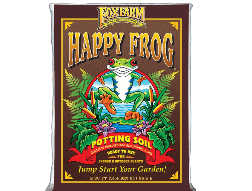 
FoxFarm Happy Frog Potting Soil, 2cu ft - for Indoor/Outdoor Container Plants, Improves Root Efficiency, pH Adjusted for Optimal Nutrient Uptake - Contains