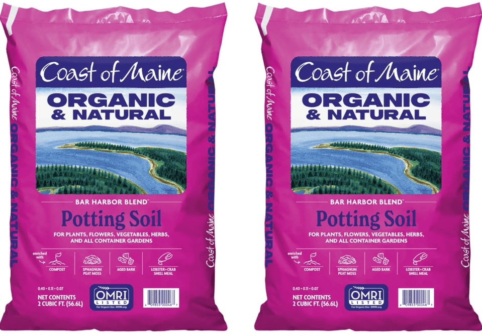 
Coast of Maine Bar Harbor Blend, 2 cu ft (Pack of 2) Organic and Natural Potting Soil for Houseplants, Flowers, Vegetables, Herbs and Containers