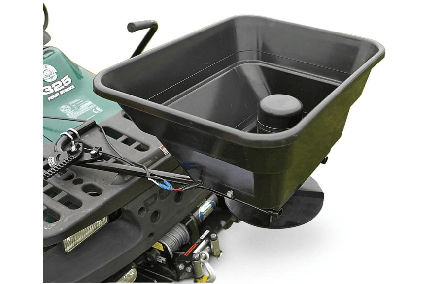 
Guide Gear 12-Volt ATV/UTV Broadcast Spreader, 80-lbs Capacity, Lawn and Garden Seed Spreaders with Rain Cover