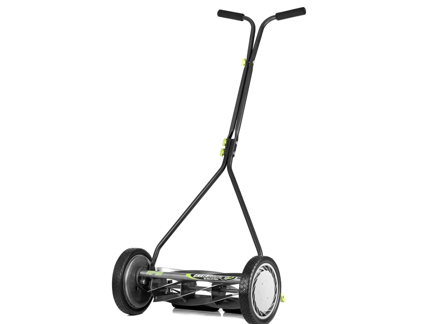 Earthwise 1715-16EW 16-Inch 7-Blade Push Reel Lawn Mower, Grey