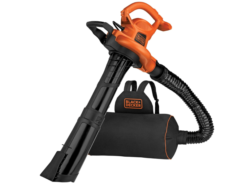 
BLACK+DECKER Electric Leaf Blower, Leaf Vacuum and Mulcher 3 in 1, Backpack Blowers for Lawn Care,250 mph Airflow, 400 cfm Delivery Power, Reusable Bag