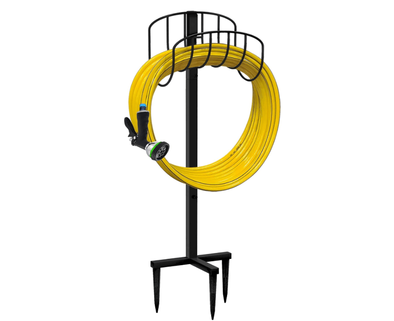 
Artigarden Freestanding Garden Hose Holder Hanger, Heavy Duty Metal Water Hose Storage Stand Rack