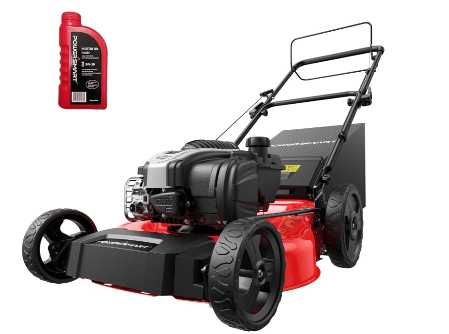 
PowerSmart 21" B&S Engine 140cc Self-Propelled Lawn Mower – Durable Steel Deck, 6-Height Adjustments, 3-in-1 Mulching Versatility