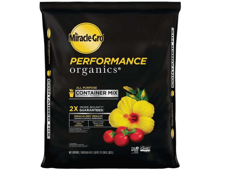 
Miracle-Gro Performance Organics All Purpose Container Mix - Organic and Natural Plant Soil, Feed for Up to 3 Months, For Vegetables, Flowers, and Herbs
