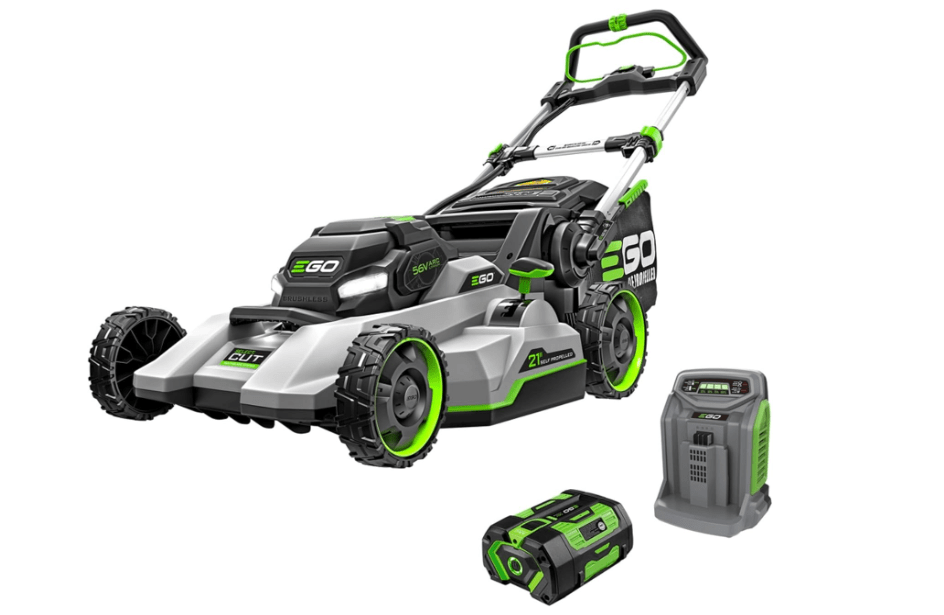 
EGO POWER+ Electric Lawn Mower, Self-Propelled Cordless with Select Cut and Touch Drive, Includes 56V 7.5Ah Battery and Rapid Charger – LM2135SP