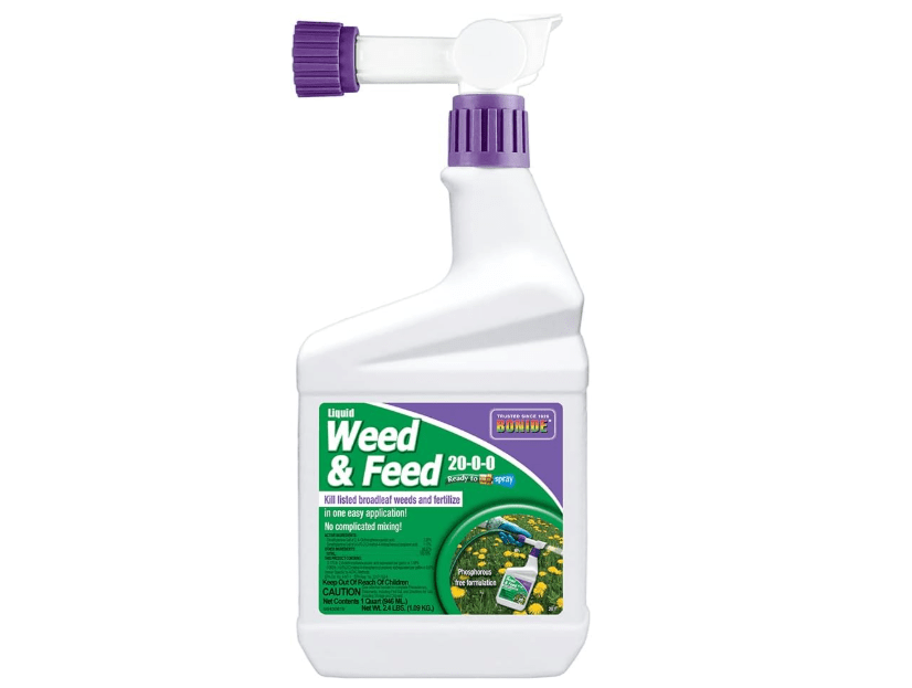  Bonide Liquid Weed & Feed 20-0-0, 32 oz Ready-to-Spray Weed Control and Fertilizer for Outdoor Lawn & Garden Us