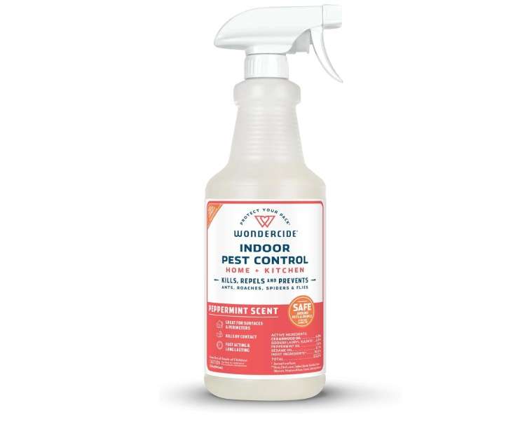 Wondercide - Indoor Pest Control Spray for Home and Kitchen - Ant, Roach, Spider, Fly, Flea, Bug Killer and Insect Repellent - with Natural Essential Oils
