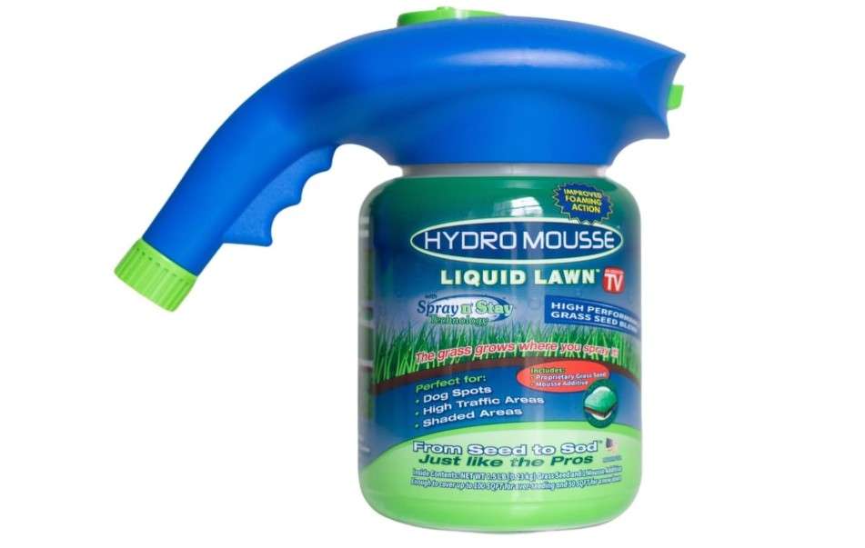 Hydro Mousse Liquid Lawn System – Grass Seed Spray Kit for Spot Repair & Full Lawn Seeding – Easy-to-Use Lawn Patch Solution for All Grass Types