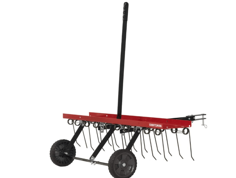 
CRAFTSMAN (CMXGZBF7124315), 40-Inch Tow Behind Lawn Dethatcher, 20 Durable Spring Steel Tines Lawn dethatcher, Designed to Pull Behind Lawn and Garden