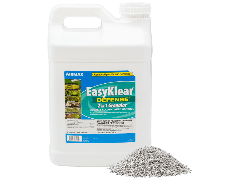 
Airmax EasyKlear Pond & Lake Algae & Weed Vegetation Control, 2-in-1 Broad Spectrum Aquatic Herbicide & Algaecide Granular Water Treatment